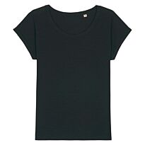 Women'S Stella Rounders Slub Rolled Sleeve Slub T-Shirt (Sttw112)