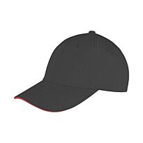 Memphis Brushed Cotton Low-Profile Sandwich Peak Cap