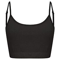 Women'S Sustainable Fashion Cropped Cami Top With Adjustable Straps