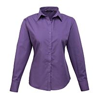 Women'S Poplin Long Sleeve Blouse