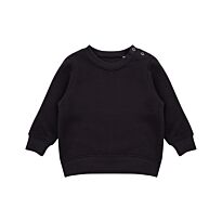 Crew Neck Sweatshirt With Shoulder Poppers