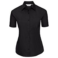 Women'S Short Sleeve Polycotton Easycare Poplin Shirt