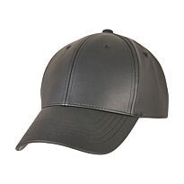 Synthetic Leather Alpha Shape Dad Cap