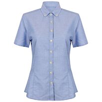 Women'S Modern Short Sleeve Oxford Shirt