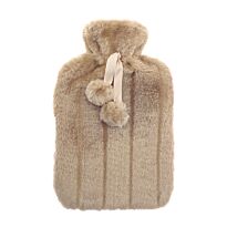 Luxury Classic Faux Fur Hot Water Bottle And Cover