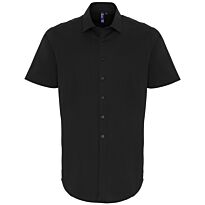 Stretch Fit Cotton Poplin Short Sleeve Shirt