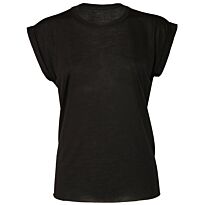 Women'S Flowy Muscle Tee With Rolled Cuff