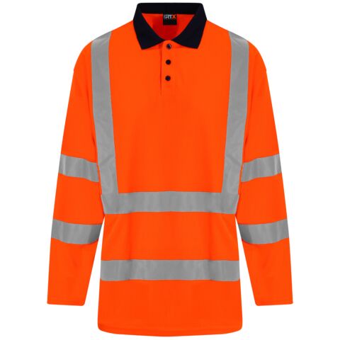 High Visibility Long Sleeve Polo