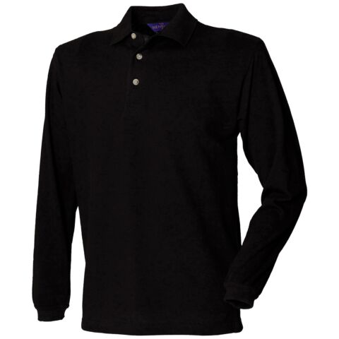 Long Sleeve Cotton Polo Shirt