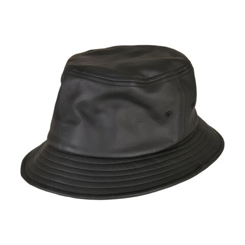 Imitation Leather Bucket Hat