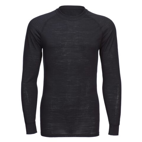 Merino Wool Crew Neck Long Sleeve Top