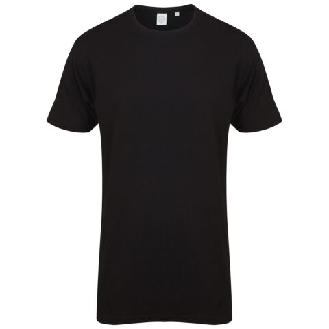 Longline T-Shirt With Dipped Hem