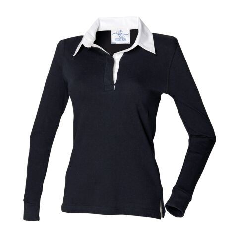 Women'S Long Sleeve Plain Rugby Shirt