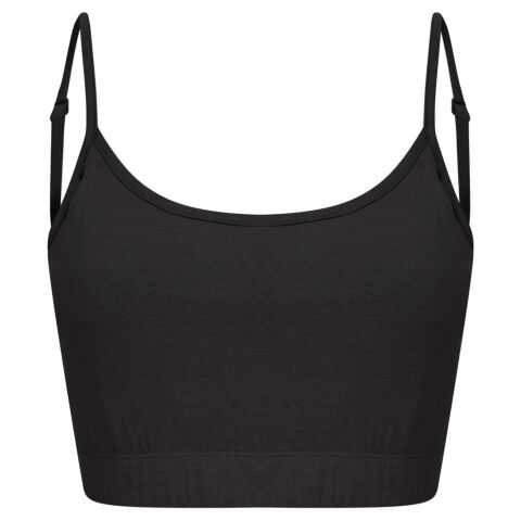 Women'S Sustainable Fashion Cropped Cami Top With Adjustable Straps