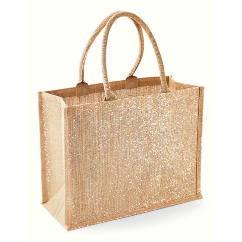 Shimmer Jute Shopper