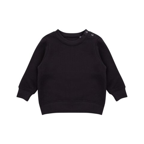 Crew Neck Sweatshirt With Shoulder Poppers