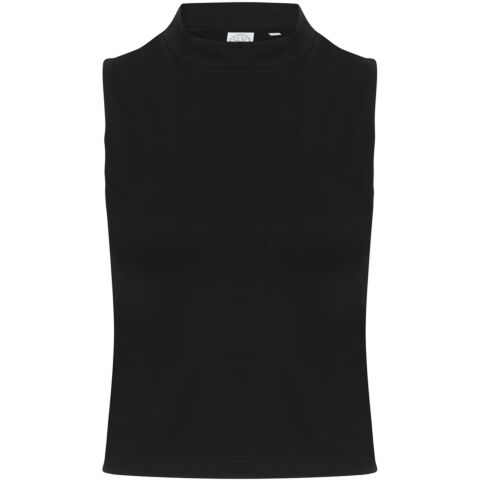 Women'S High Neck Crop Vest