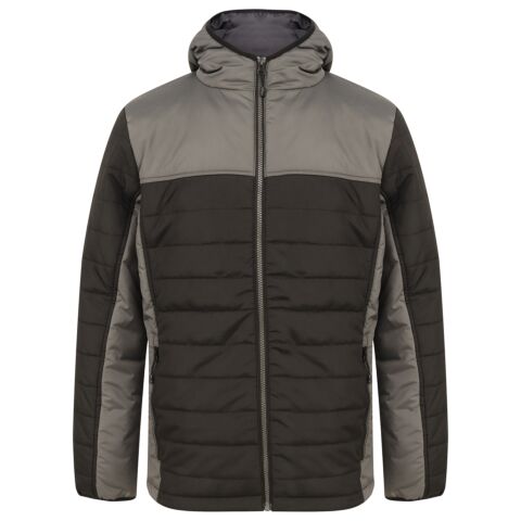 Hooded Contrast Padded Jacket