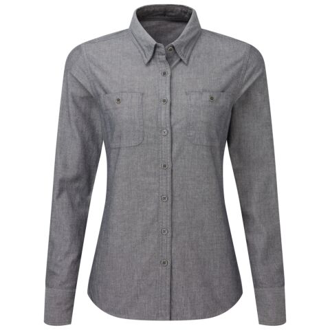 Women’S Chambray Shirt, Organic And Fairtrade Certified