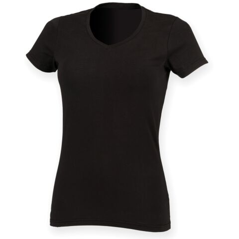 Feel Good Women'S Stretch V-Neck T-Shirt