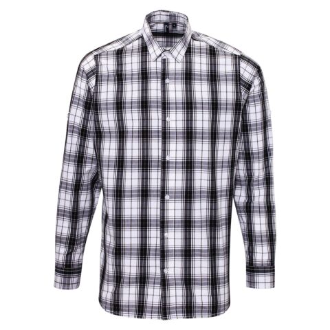 Ginmill Check Cotton Long Sleeve Shirt