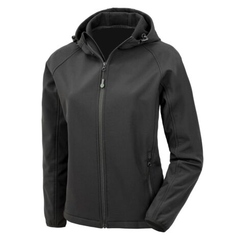 Women’S Recycled 3-Layer Printable Hooded Softshell