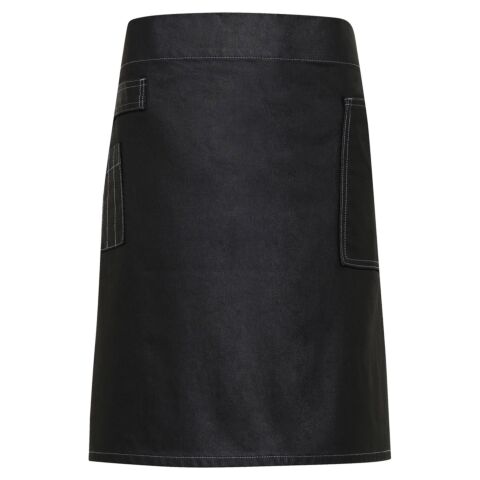 Division Waxed-Look Denim Waist Apron