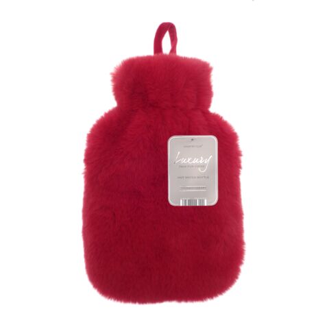 Super Luxury Faux Fur Hot Water Bottle And Cover