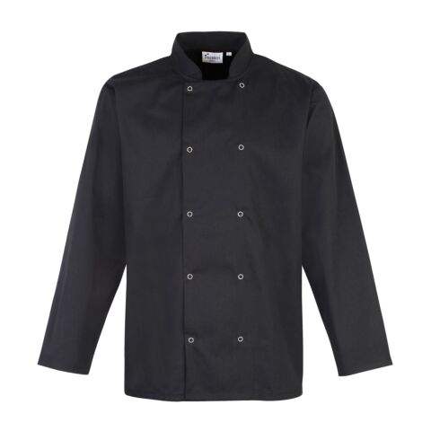 Studded Front Long Sleeve Chef'S Jacket