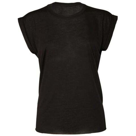 Women'S Flowy Muscle Tee With Rolled Cuff